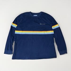 Wilbur Soot OS-1.2 Long Sleeve Rainbow Stripe Shirt Blue 3XL 24x29